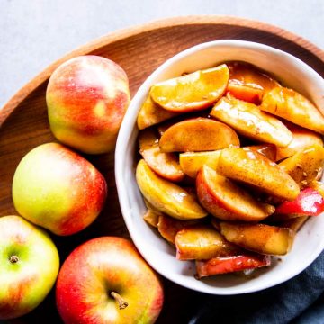 healthy cinnamon apples image tk