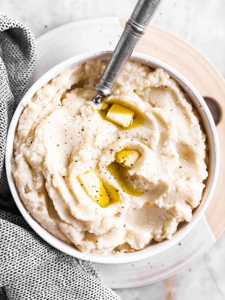 The Best Mashed Cauliflower Recipe THM S, Keto, Low Carb Friendly