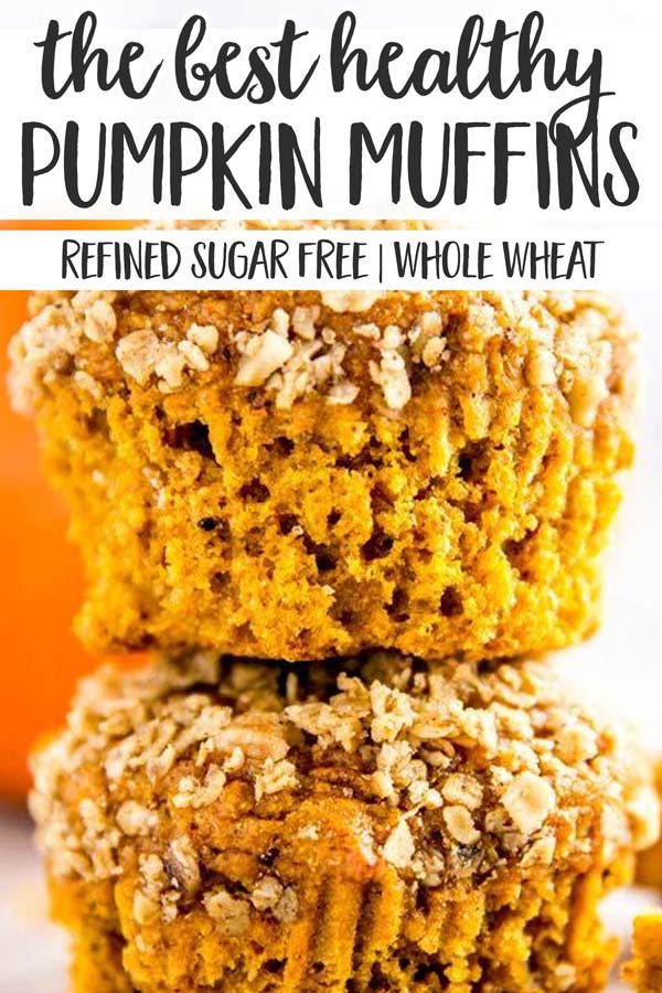 The Best Healthy Pumpkin Muffins Pin 2