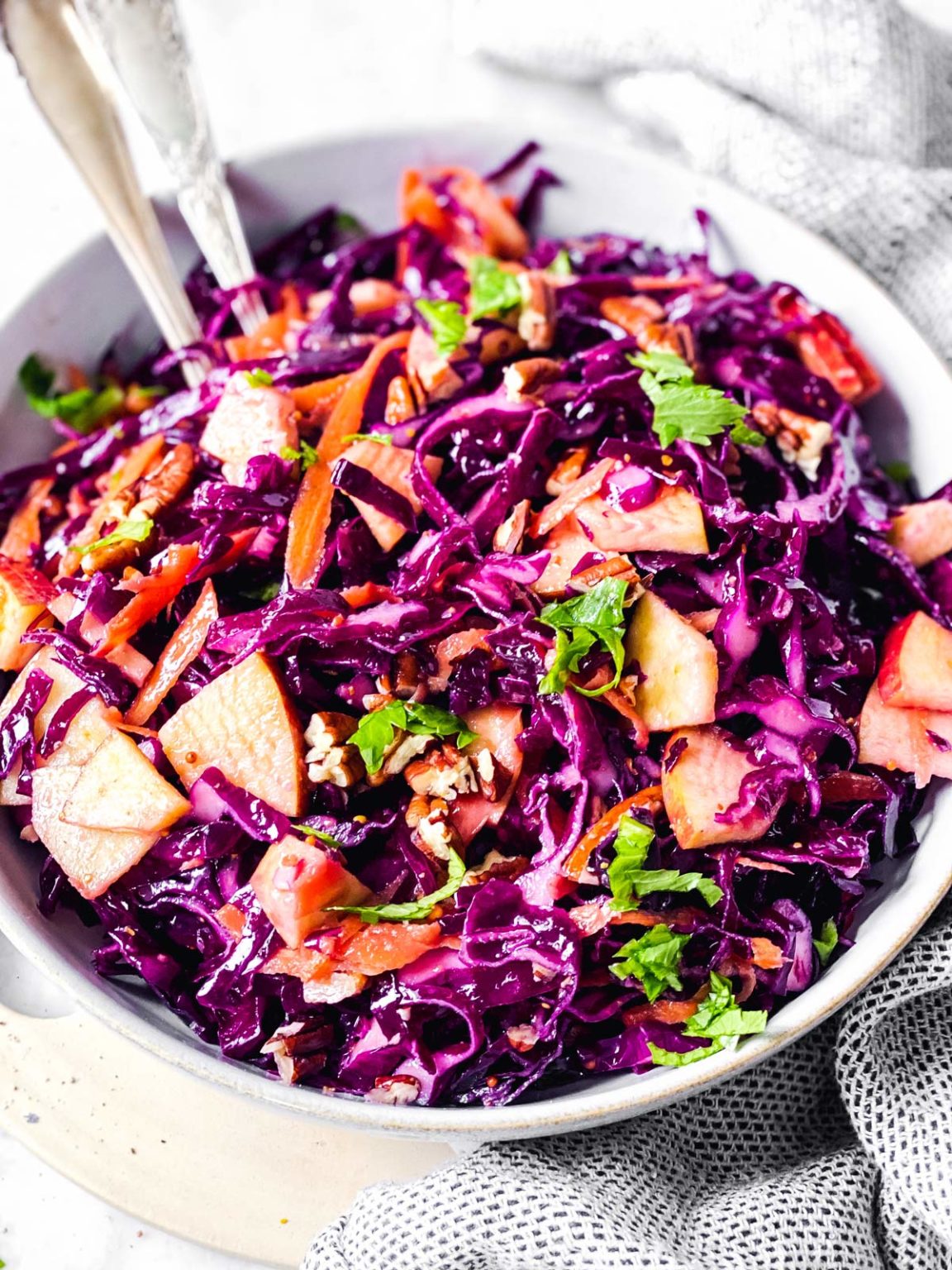 Red Cabbage Salad Recipe - The Wholesome Recipe Box