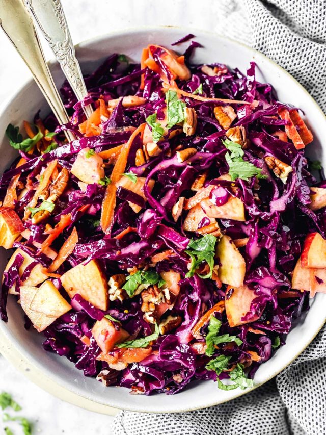Red Cabbage Salad Recipe - The Wholesome Recipe Box